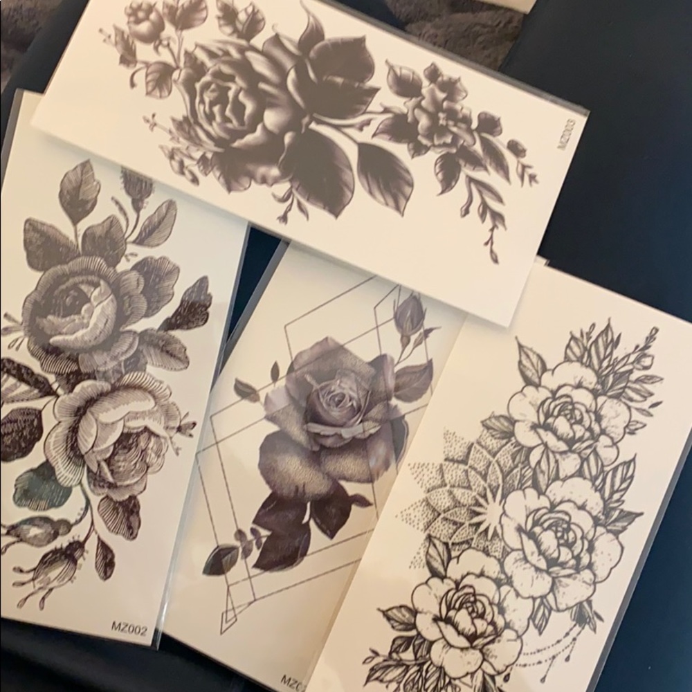 NEW unopened temporary tattoo 4 sheets